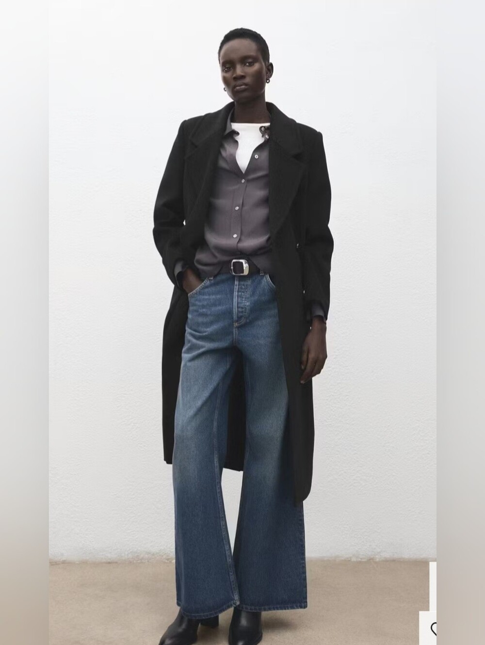 *NWOT Mango (MNG) Double-breasted Wool Coat